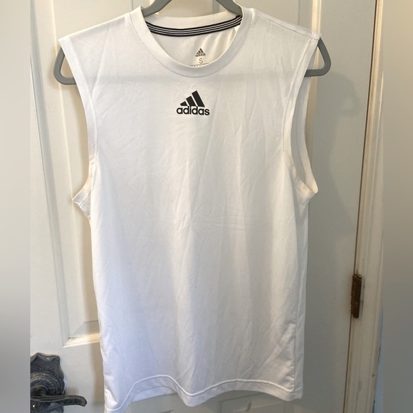 White Adidas athletic shirt - Picture 1 of 3